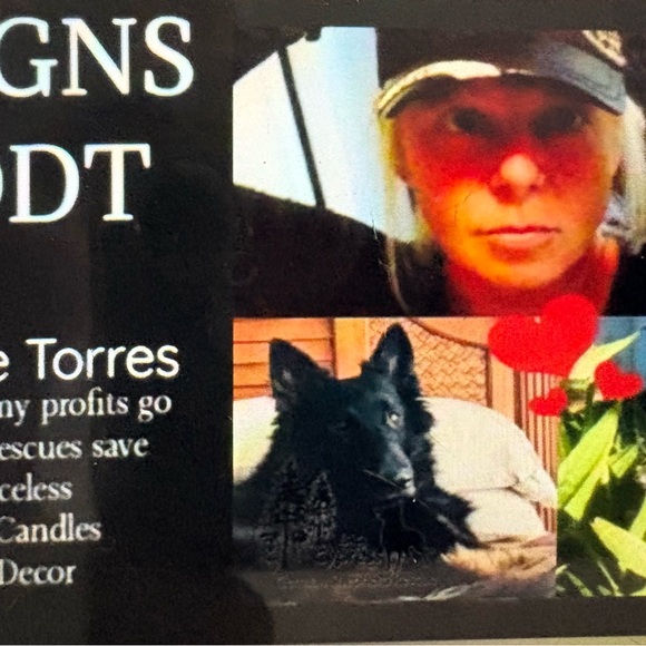 SALE. Candle wooden dog paw 11x7 New only 2 left - Picture 3 of 3